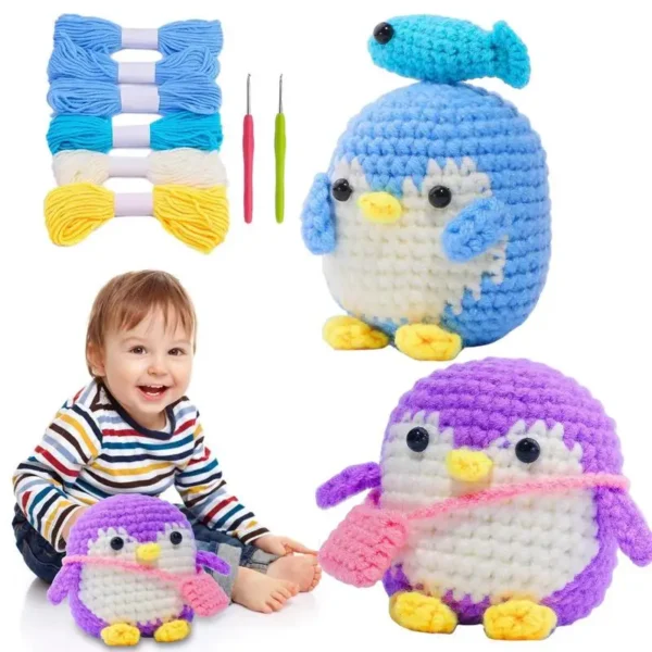 Crochet Kit: Penguin Stuffed Animal for Beginners