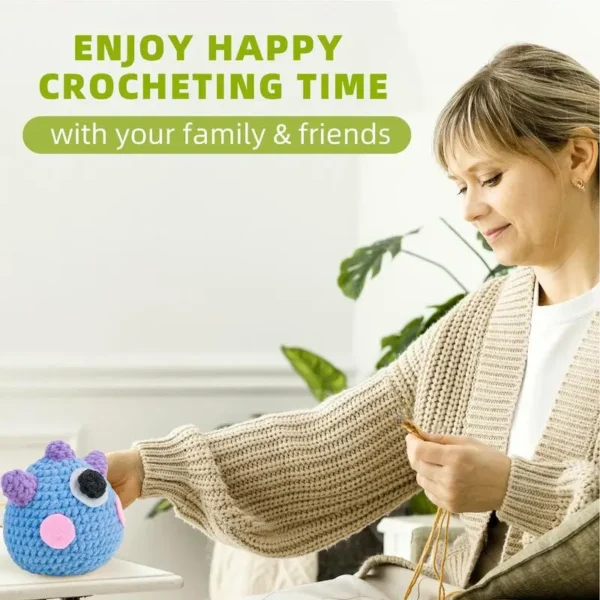 Crochet Kit - Beginner Cute Dolls Set with Videos - Image 3