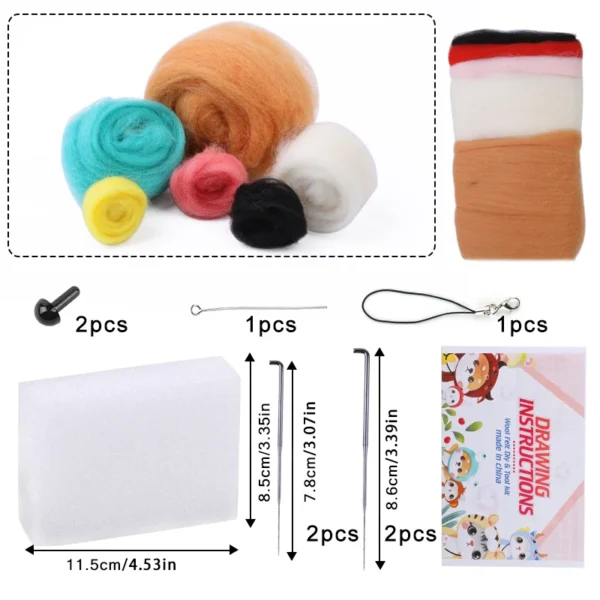 Crochet Kit: Wool Felting Animal DIY Starter Kit - Image 2