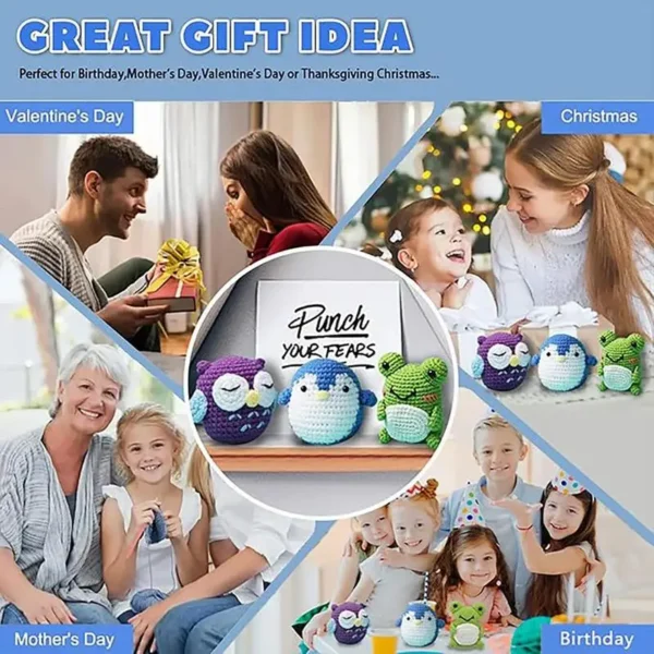 Crochet Kit for Beginners – Easy Owl Animal Set - Image 5