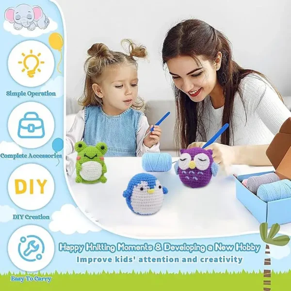 Crochet Kit: Beginner-Friendly Penguin Craft Set - Image 5