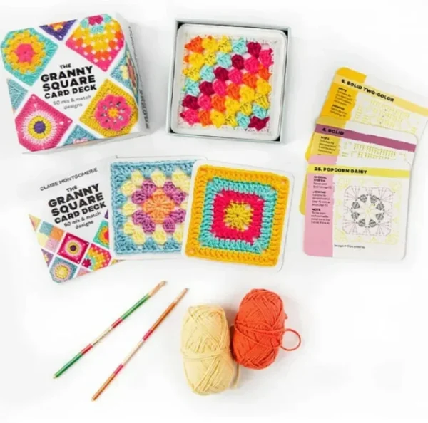 Beginner Crochet Kit - Granny Squares & Coasters - Image 4