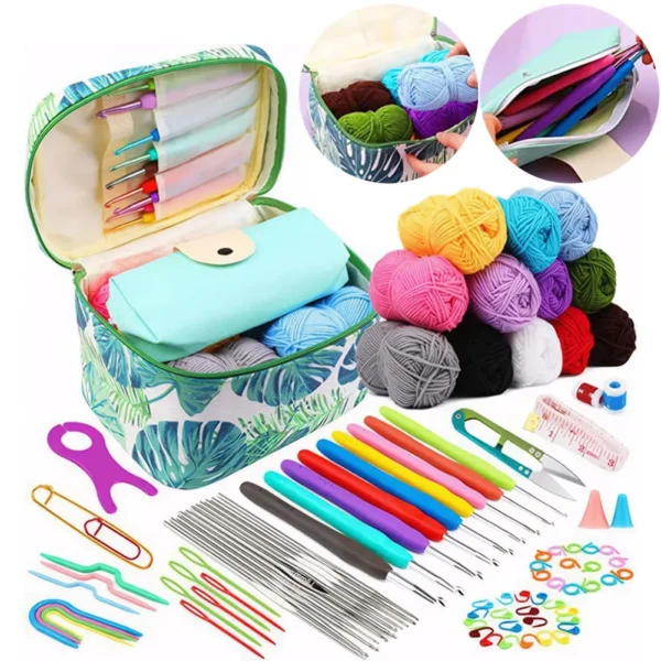 Crochet Kit: Ergonomic Hooks and Knitting Tools - Image 3