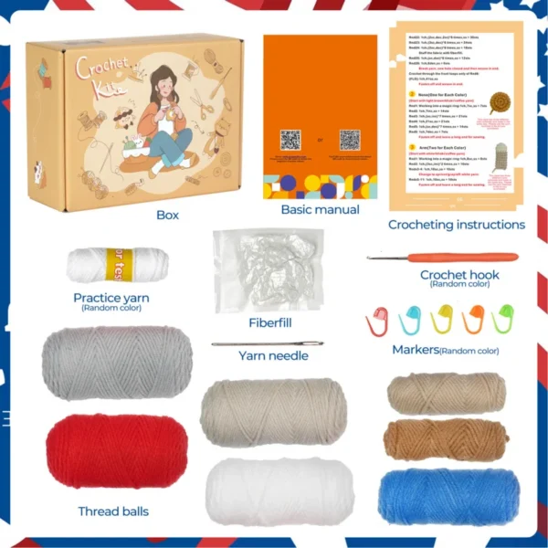 Crochet Kit For Beginners, Gnome Yarn Starter Step-By-Step - Image 4