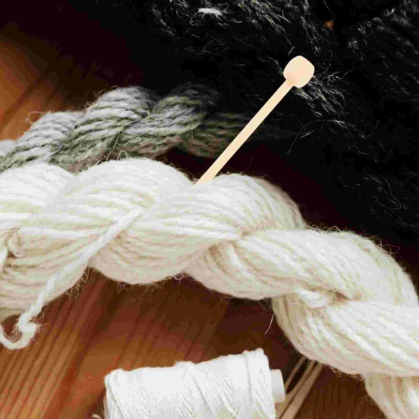 Crochet Kit: Bamboo Needles, Yarn, Weaving Tools