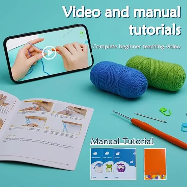 Crochet Kit for Beginners – Easy Owl Animal Set - Image 3