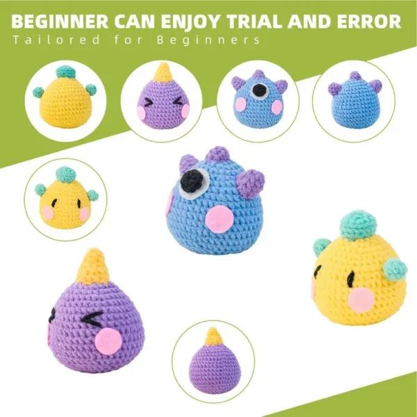Crochet Kit - Beginner Cute Dolls Set with Videos - Image 5