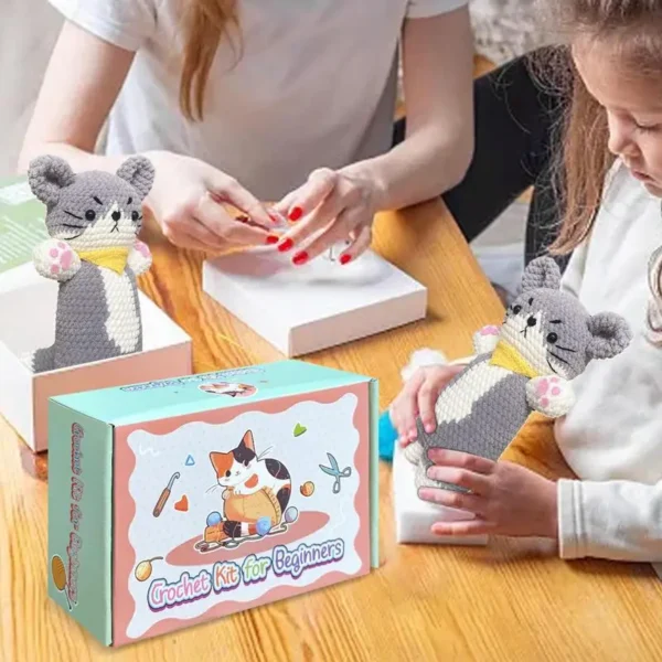 Crochet Kit for Beginners: Cat Crochet with Steps - Image 2
