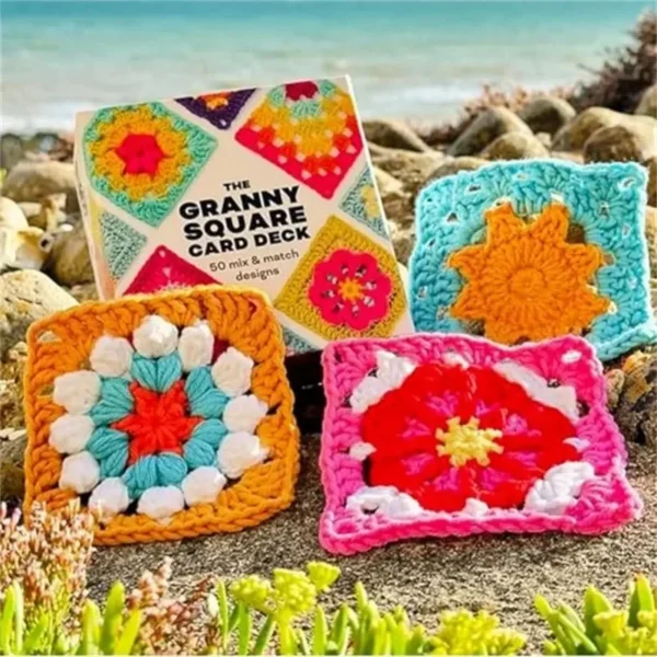 Beginner Crochet Kit - Granny Squares & Coasters - Image 6