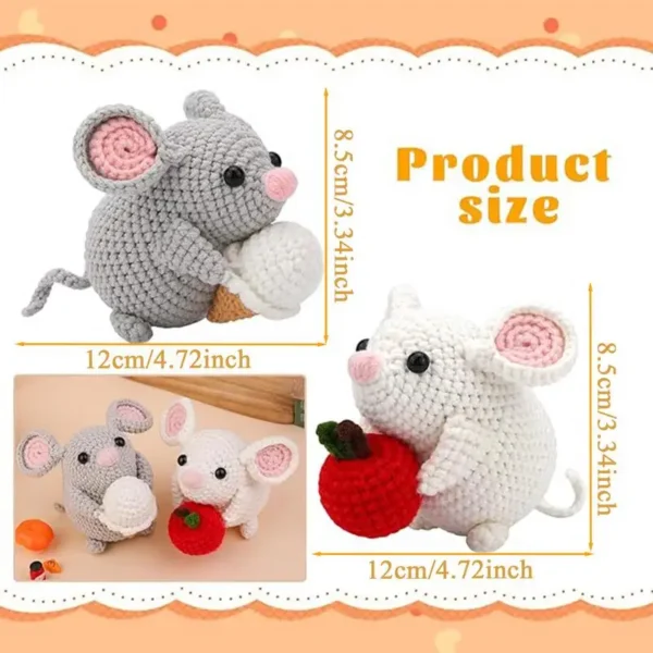 Crochet Kit for Beginners: Animal Hamster Knitting Supplies - Image 6