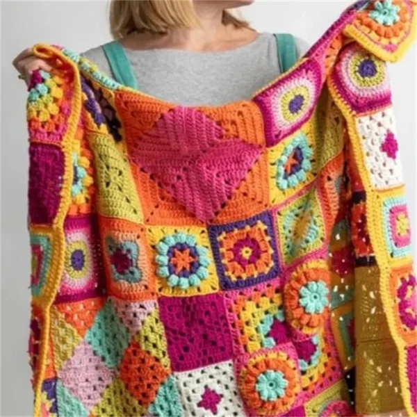 Beginner Crochet Kit - Granny Squares & Coasters - Image 3