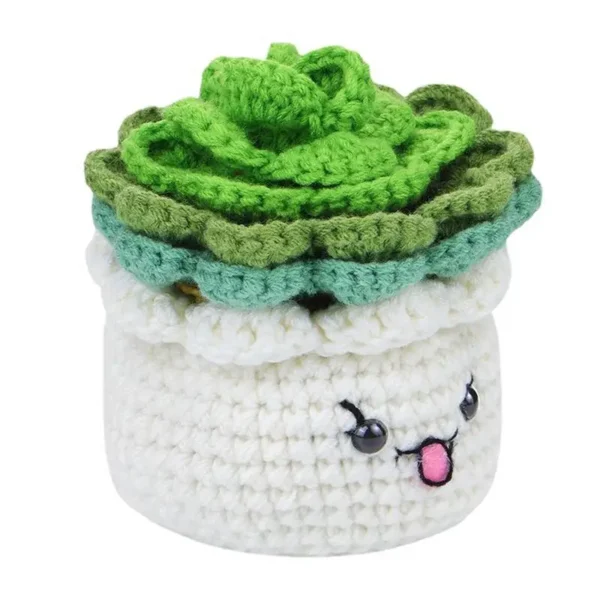 Crochet Kit – Plant Coaster with Video Tutorials