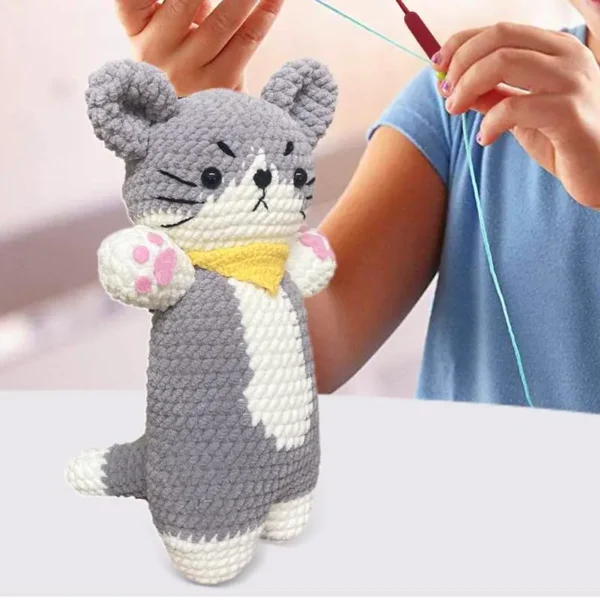 Crochet Kit - Cute Cat Set for Beginners with Instructions - Image 2