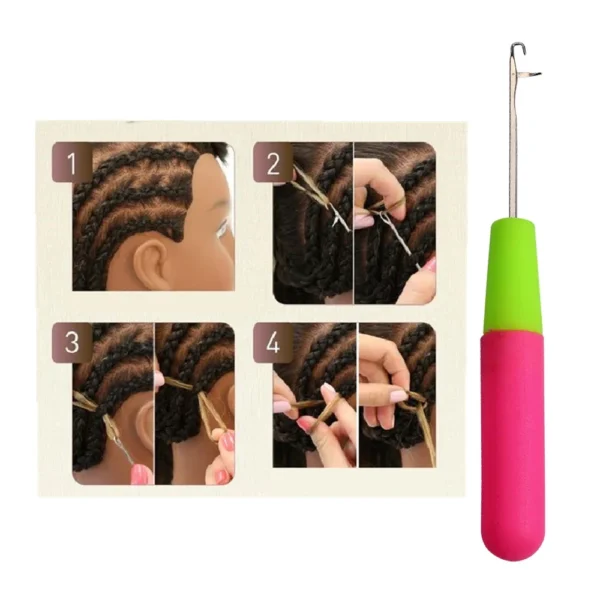 Crochet Kit: Latch Hook for Dreadlock Weaving - Image 11