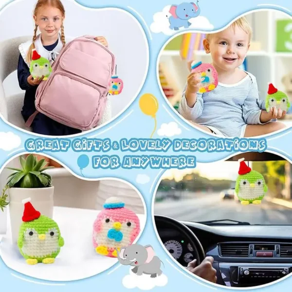 Crochet Kit - Beginner Friendly Penguin Knitting Project