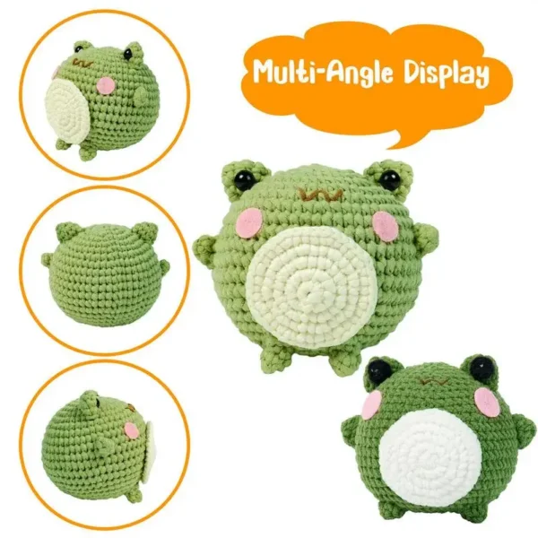 Crochet Kit: Frog Hooks, Yarn & Stuffing for Beginners - Image 5