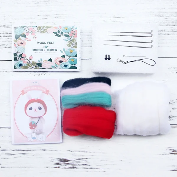 Crochet Kit for Needle Felting Baby Bunny - Image 9