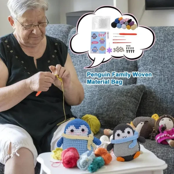 Crochet Kit: Penguin Family Design for Kids and Adults - Image 6