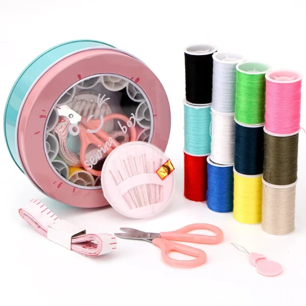 Crochet Kit: Mini Sewing Tools & Portable Storage Box