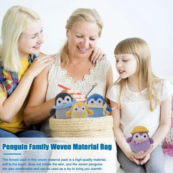 Crochet Kit: Penguin Family Design for Kids and Adults - Image 5